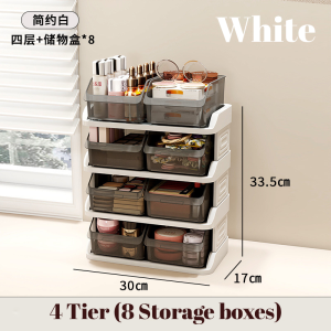 Desktop Office Multi-function Organizing Box Table Clear Drawer Multi-layers Storage Racks Cosmetic Makeup Storage Box