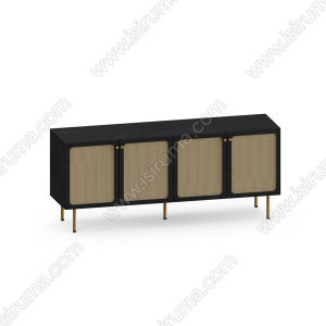Lemari Penyimpanan Rak Serbaguna Buffet Minimalis OVAL Sideboard 180 - ISIRUMA