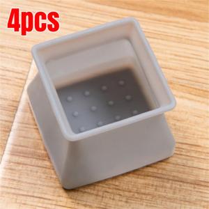 16PCS New Square Silicone Furniture Table Chair Leg Anti-slip Floor Protect Mute Round Cover Floor Feet Cap Cover Protector Feet Pads Non-slip Table Chair Leg Caps Foot Protection Bottom Cover