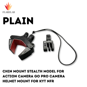 Chin Mount STEALTH model for Action Camera Go Pro Camera Helmet Mount for KYT NFR
