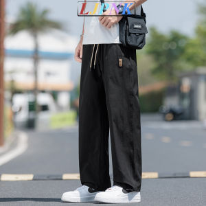 LJPNK Men’s Summer Ice Silk Jogger Pants – Breathable Quick Dry Trousers Loose Fit Casual Sport Style Trendy Streetwear