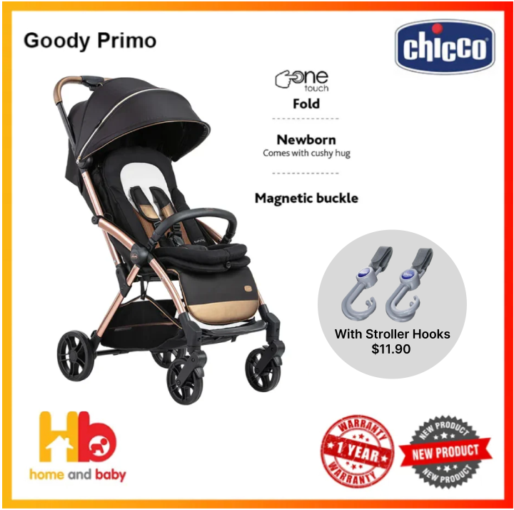 Chicco Goody Primo Stroller Fully reclining backrest for the usage from birth till 22kg INCLUDE GOODY CUSHY HUG RIAN COVER WORTH 159 Lazada Singapore