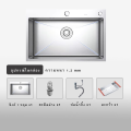 Forward ซิงค์ล้างจานสแตนเลส อ่างล้างจานสแตนเลส 1หลุม ขนาด60x45ซม. stainless steel sink รุ่น HM6045. 