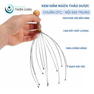 Cây Gãi Đầu Hình Bạch Tuộc Dụng Cụ Massage Đầu Cầm Tay Hình Bạch Tuột 12 Nhánh Châm Cứu Thư Giãn Giúp Tuần Hoàn Máu.