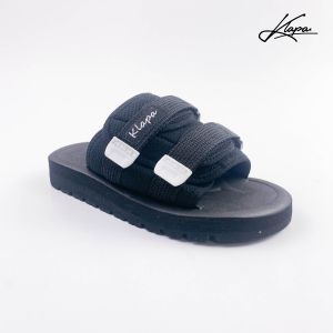 Klapa Kids Sandal Anak Laki laki Slide / Flipflop / Selop - Grizzly Black
