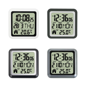 Waterproof Digital Clock Temperature Display For Bathroom Kitchen Living Room Large Screen Bathroom Suction Cup Clock