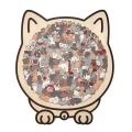Morandi Alien Woodland Birthday Gift Women's Jigsaw Puzzle - Cat Cat Puzzle Set with 135 Pieces. 