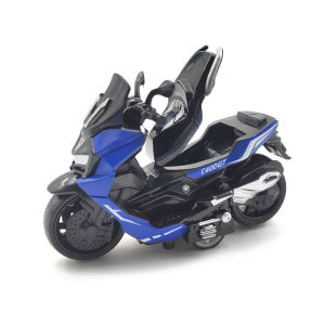 Oldlaiben Diecast Alloy Motorcycle Model Toy Pull-back Simulation Motorcycle Portable Vehicle Toy Gifts
