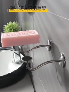 Rustproof thép không gỉ khay đựng xà phòng Kệ xà phòng cảm ứng từ thoát nước Xà phòng cục tổ chức Kệ tiết kiệm cho xà phòng khác nhau kích thước