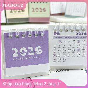 [COD] MADOU2 2026 mini đơn giản Lịch Bàn Nhỏ Lịch sáng tạo CuộN lịch kế hoạch trang trí máy tính để bàn văn phòng phẩm