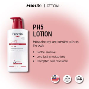 Eucerin pH5 Body Lotion With 5% Dexpanthenol For Dry & Sensitive Skin Long-Lasting Moisturizing Soothing Irritated Skin Strengthen Natural Skin Barrier pH-Balanced Formula Malaysia Ready Stock