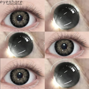eyeshare kính áp tròng  nâu thiên nhiên đôi mắt to  14.2mm 1 cặp Vận chuyển nhanh