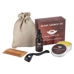 Dầu kích thích mọc râu cho nam giới ban đầu râu tăng trưởng Kit râu Serum mọc cho Râu nam kim lăn Titan dưỡng râu Lược