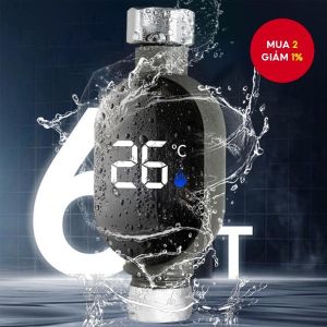 Nhiệt kế vòi sen van cảm biến nhiệt độ máy nước nóng thông minh an toan cho người già trẻ nhỏ Sin Smart