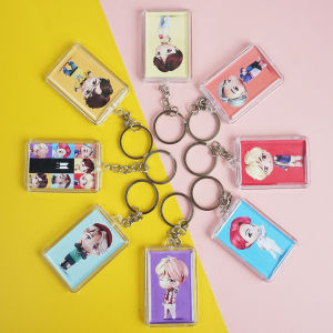 Gantungan Kunci Kotak BTS Character versi 1 - Jungkook Taehyung Merchandise KPOP Ganci Unofficial