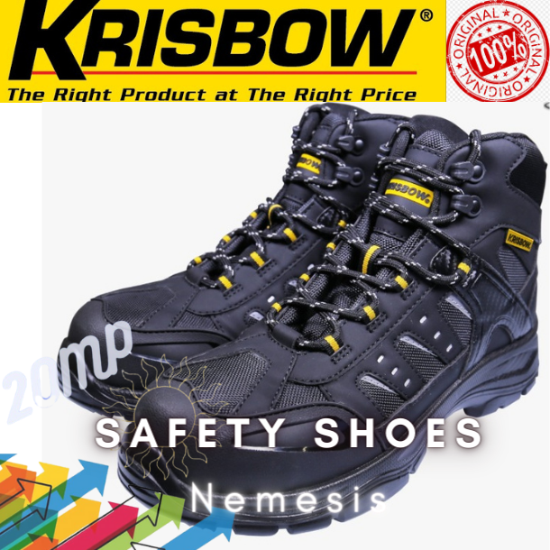 Sepatu Safety Sepatu Pengaman Nemesis 6 Inch Ankle Boot Krisbow Lazada Indonesia 8811