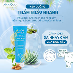 Kem dưỡng ẩm phục hồi khẩn cấp thẩm thấu nhanh chứa Ceramides - Baby Lotion Moogoo 1958