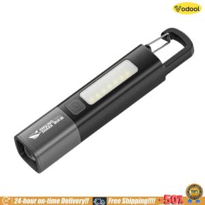 [VOS] Camping Powerful Flashlight USB Charging Ultra Bright LED Torch 300LM Zoomable Emergency Lantern Power Bank for Outdoor Hiking Fishing