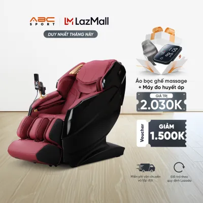 Ghế massage toàn thân ABCSport A32 cao cấp công nghệ massage 4D PRO túi khí êm ái 18 bài masssage tự động