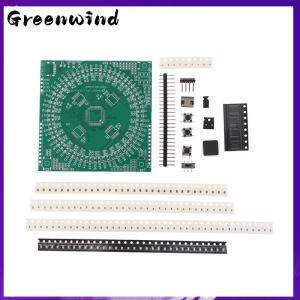 【Greenwind】 LQFP64 Soldering Practice Kit Flow Light Circuit Board 5V Type-C Interface DIY Electronic Project Board Kit Beginners Learning