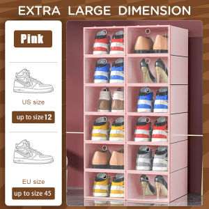 Large size Shoe box storag Organizer waterproof Shoes rack Candy Color Drawer Case design