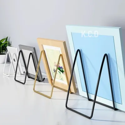 Plate Stands for Display - Plate Holder Display Stand + Metal Frame Holder Stand for Picture Decora