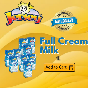 JERSEY Full Cream Milk 1Lx9 - Rich Creamy & Nutrient-Packed for Healthy Families