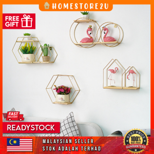 Nordic Style Wall decoration hangging home decor living room bedroom decor european minimalist simple Hiasan gantung dinding nordic emas deko bilik rumah