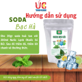Soda Bạc Hà (1 gói 500gr) Soda UC, Nước Uống Giải Khát Có Sẵn Gas, Không Cần Siro và Nước Có Gas, Đủ Vị, Thơm Ngon, Dễ Pha. 