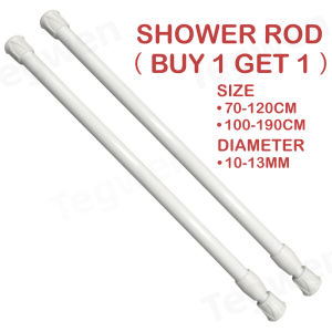 Multi Purpose Punch-Free Adjustable Telescopic Rod Shower Curtain Rod Shower Rod Curtain Rod Clothes Rod Extendable