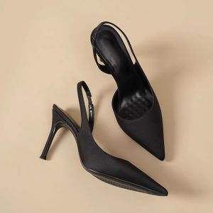 Free Shipping Baotou Sandals For Women 2026 Summer New Style Elegant Stiletto Heels Perfect For Pairing With Dresses With A Back Strap Design