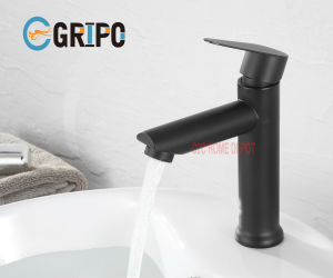 GRIPO 304 Stainless Big Body Type F Type Short BLACK Lavatory Single Cold GP293