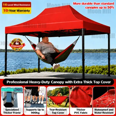 【900KG Bearing Capacity】Tent Outdoor Heavy Duty 2x2M 2x3M 3x3M 3x4.5M 3X6M Waterproof Thickened 1800D Foldable Retractable Tent big umbrella tent with stand sale tent for car parking Folding Tent