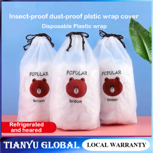 【SG READY STOCK】100PCS Disposable plastic wrap cling wrap food grade preservation bag household shower cap general bowl cover