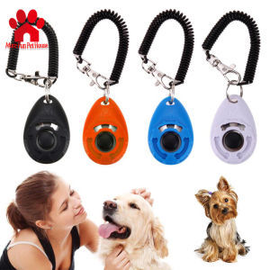 Pet Dog Training Dog Trainer Dog Pet Sound Training Clicker with Wrist Strap Pet Trainer Accessories