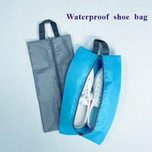 กระเป๋าใส่รองเท้าไนลอนกันน้ำสำหรับเดินทางกลางแจ้ง กระเป๋าใส่รองเท้าแบบพับเก็บได้ กระเป๋าใส่รองเท้าป้องกันฝุ่น กระเป๋าคลุมรองเท้า