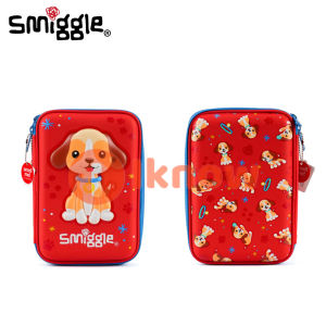 Smiggle Pen Case Cartoon Anime Elementary School Student Stationery Box Large Capacity Super Power Storage Easy-to-store Pencil Case.