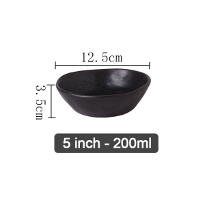 【SG】Ceramic Plate Retro Bowl Plate Set Chinese Kiln Become Ceramic Tableware Creative Hotel Steak Plate Ceramic Bowl | 8inch 11inch Plates