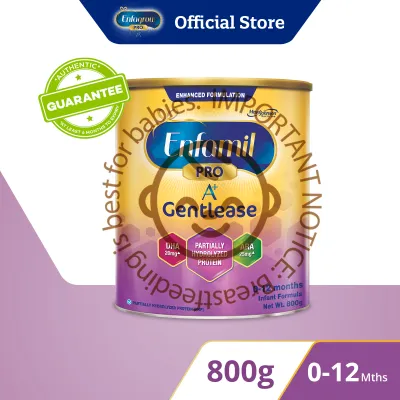 Enfamil A+ Pro Gentlease (0-12M) Infant Milk Formula Powder (800g)