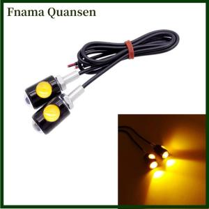 Fnama หลอดไฟ LED สำหรับป้ายทะเบียนรถมอเตอร์ไซด์สุดสร้างสรรค์ไฟเลี้ยวรูปตาสว่างมากติดตั้งง่าย