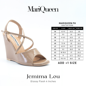MariQueen Jemima Lou 4 Inches Wedge Heels for Women – Elegant Pageant Platform Shoes Comfortable High Heels