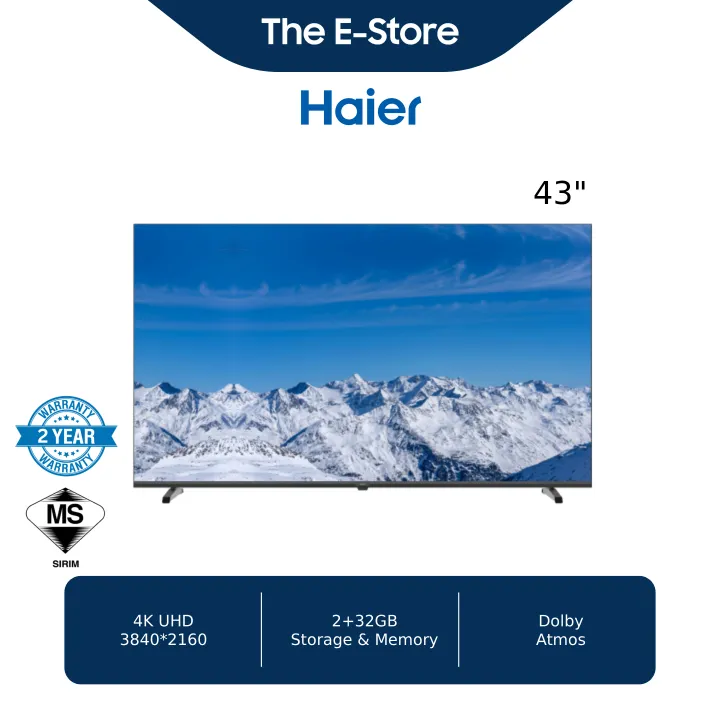 Haier 43" 4K UHD HDR Smart Android TV | H43K85GUX (Google Television电视)