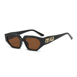 IVY New fashion beige sunglasses Korean cat-eye sunglasses TAC polarized cat-eye sunglasses ins style small frame high-end trendy street shooting sunglasses sun protection