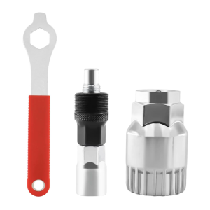 Carbon Steel Bicycles Crank Puller and Bottom Bracket Tool Set for Easy Bike Maintenance and Repair Tasks