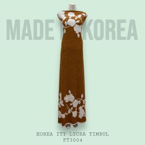 Kain Korea ITY Lycra Timbul Printed 320g Bidang 60 -Mikawah Textiles Kain Pasang Korea