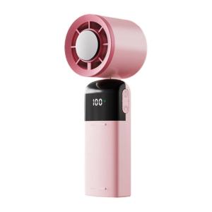 Portable Handheld Fan 100 Speed Mini Cooling Desk Fan Quiet Handheld Fan with Digital Display USB Rechargeable Table Fan