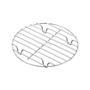 YIYU STUDIO Heat Resistant Stainless Steel Steamer Rack Thick Sturdy Food Steaming Tray Universal Round Kitchen Steamer Holder Cookware