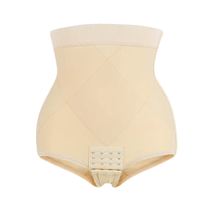 Love Momma Binder CREAM Ultra Bikini Postpartum Recovery High Compression Post C-Section Shapewear I No Steel Bones