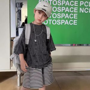 TUmama เสื้อยืดเด็กแขนสั้นใส่สบายไม่เป็นทางการฤดูร้อนแฟชั่น