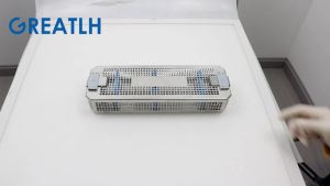 GREATLH Aluminium Alloy Endoscope Disinfection Container Sterilization for Endoscopes Sterilized Basket